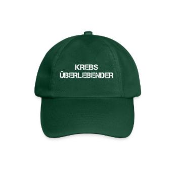 Krebs Überlebender - Baseballkappe - Flaschengrün - Vorne