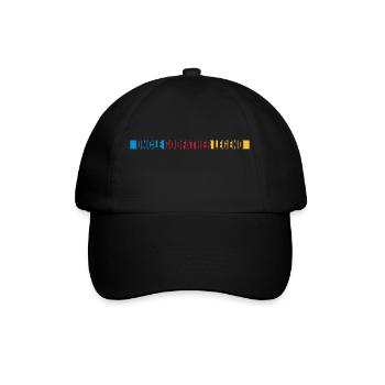 Uncle Godfather Legend Zitat - Baseballkappe - Schwarz/Schwarz - Vorne