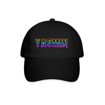 yasmin rs regenbogen - Baseballkappe - Schwarz/Schwarz - Vorne