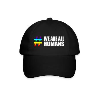Human Rights Diversity Proverbs Proverbs Rainbow - Baseball Cap - black/black - Front