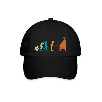 Evolution pizzaiolo bake pizza oven to pz - Baseball Cap - black/black - Front