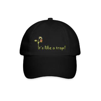 Carnivorous plant - Baseball Cap - black/black - Front