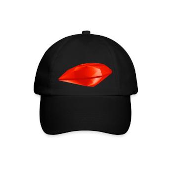 Red Gemstone - Baseball Cap - black/black - Front