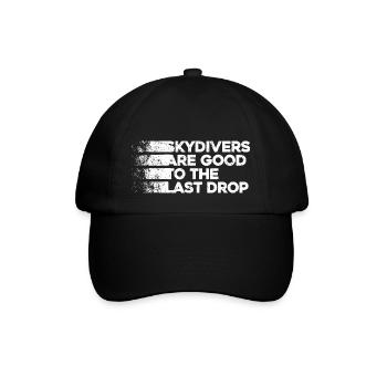 Citation drôle de parachutiste : cadeau parfait ! - Casquette classique - noir/noir - Devant
