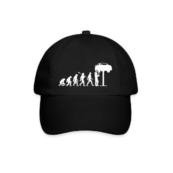 Evolution - Auto - KFZ Mechaniker - Schrauber - Baseballkappe - Schwarz/Schwarz - Vorne