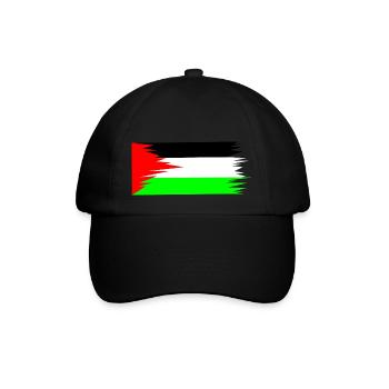 Palestine Flag - Baseballkappe - Schwarz/Schwarz - Vorne