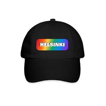 Helsinki Finland Gay Pride - Baseball Cap - black/black - Front
