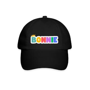Bonnie! Personalisierbar - Baseballkappe - Schwarz/Schwarz - Vorne