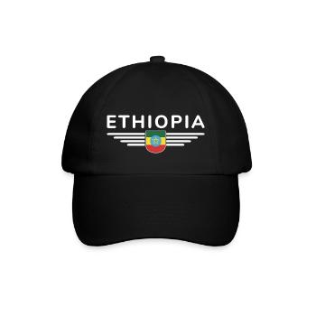 Ethiopia Design – Pride and Culture - Baseball Cap - black/black - Front