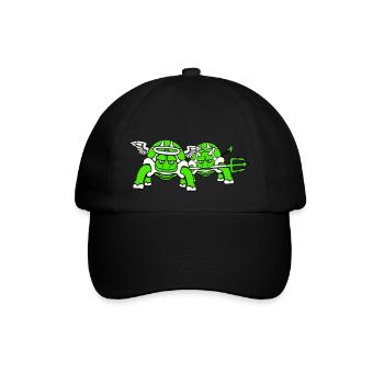 2 Turtles Conscience Team Devil Angel Evil Good - Baseball Cap - black/black - Front
