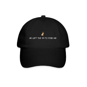 He Left the 99 to Find Me Sheep Cross - Baseball Cap - black/black - Front