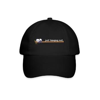 Just Hanging Out – Cute Panda Chill Design - Baseball Cap - black/black - Front