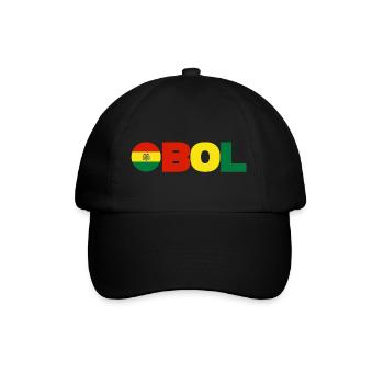 Bolivien - Baseballkappe - Schwarz/Schwarz - Vorne