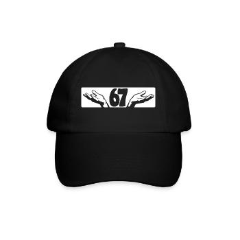 67 Six seven | Vintage Hands Logo - Baseball Cap - black/black - Front