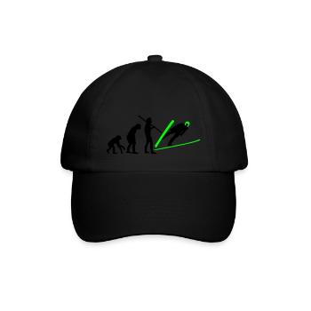 Skispringer - Baseballkappe - Schwarz/Schwarz - Vorne