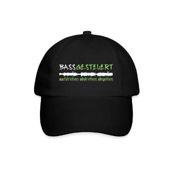 BASS controlled DJ music party theme to celebrate - Baseball Cap - black/black - Front