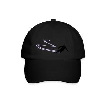 Sport - Skifahrer - Baseballkappe - Schwarz/Schwarz - Vorne