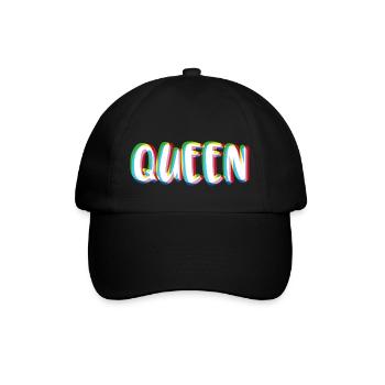 King - Queen Partnerlook - Baseballkappe - Schwarz/Schwarz - Vorne