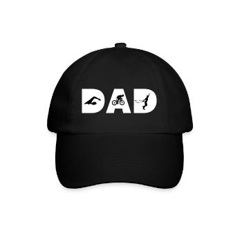 Triathlon papa - Casquette classique - noir/noir - Devant