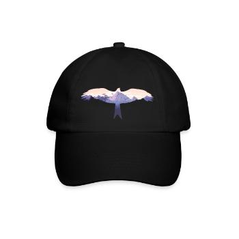 Eagle, Bird, Forest, Nature, Mountains, Animal Motif, Animal - Baseball Cap - black/black - Front