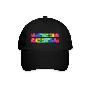 Rainbow Regenbogen Pride Homosexual Kleidung Mann - Baseballkappe - Schwarz/Schwarz - Vorne