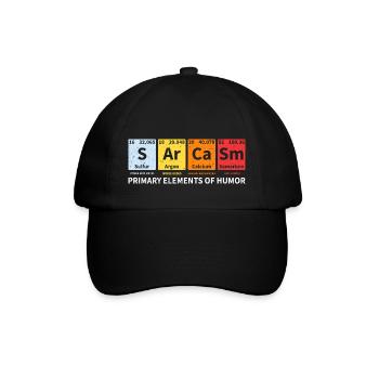 Sarcasmes Elements of Humor Chimie Chimiste Renard - Casquette classique - noir/noir - Devant