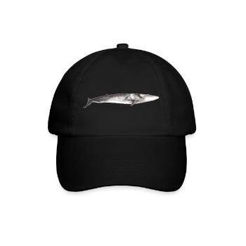 Fin whale Balaenoptera physalus - Baseball Cap - black/black - Front