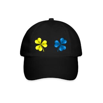 Ukraine Shamrock Ukraine Flag St Patrick'S - Baseballkappe - Schwarz/Schwarz - Vorne