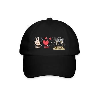 Bluetick Coonhound Gift Funny Saying - Baseball Cap - black/black - Front