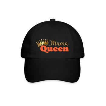 Mama queen - maman reine - cadeau fête des mères - Casquette classique - noir/noir - Devant