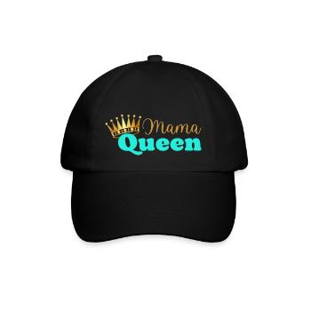 Mama queen - maman reine - cadeau fête des mères - Casquette classique - noir/noir - Devant