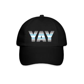 YAY Demiboy - Baseballkappe - Schwarz/Schwarz - Vorne