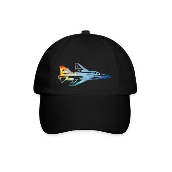 Avion de chasse - Casquette classique - noir/noir - Devant