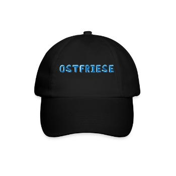 Ostfriese - Baseballkappe - Schwarz/Schwarz - Vorne