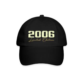 2006 Édition Limitée - 2006 Cadeau D'anniversaire - Casquette classique - noir/noir - Devant