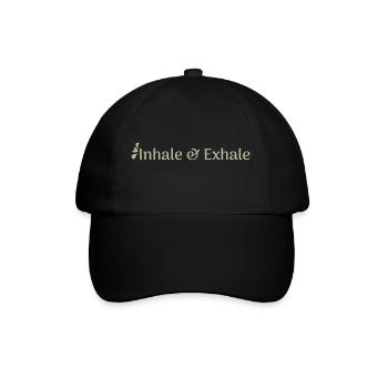 Inhale & Exhale - Baseball Cap - black/black - Front