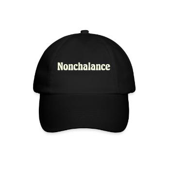 Nonchalance - Baseballkappe - Schwarz/Schwarz - Vorne
