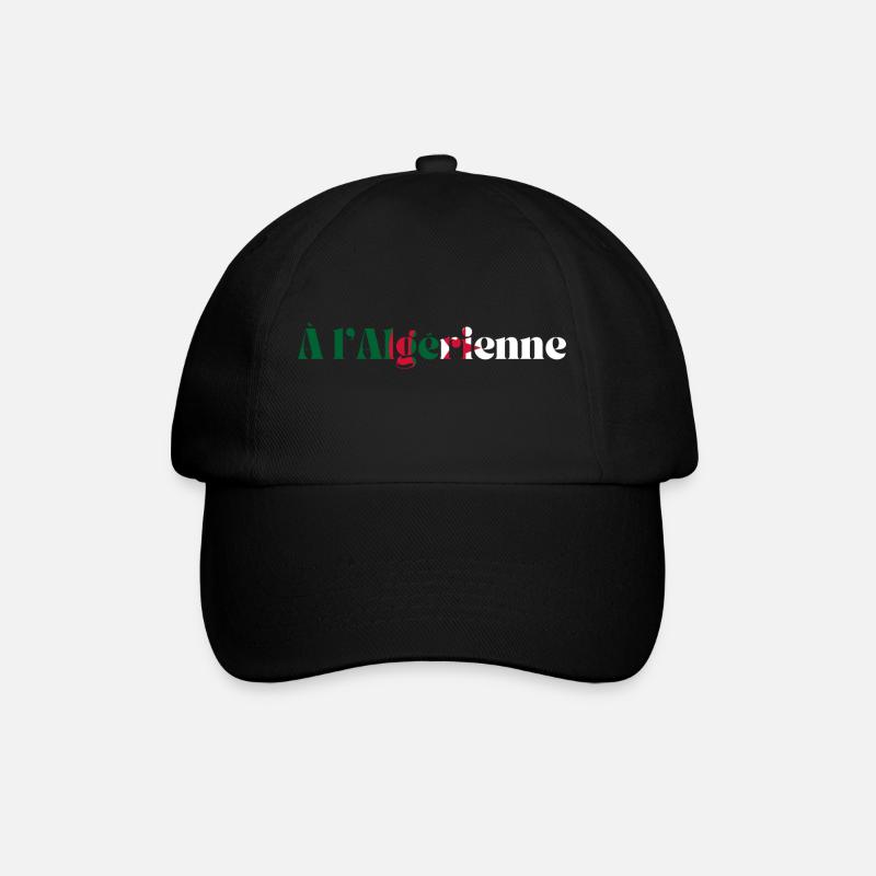 À l’algérienne -idée cadeau Algérie - Casquette classique - noir/noir