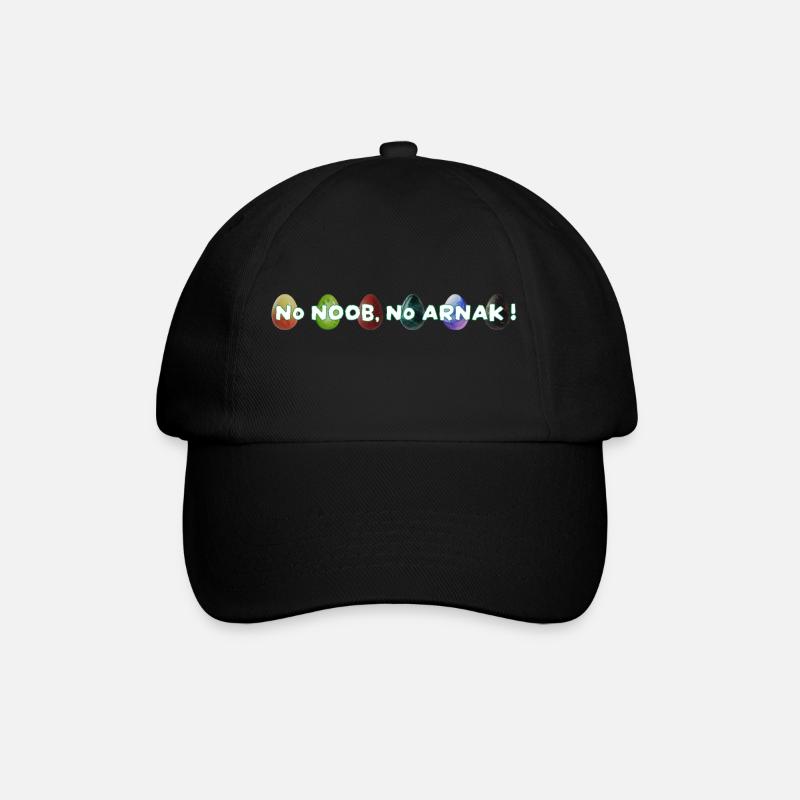 No Noob no arnak! - Baseballkappe - Schwarz/Schwarz