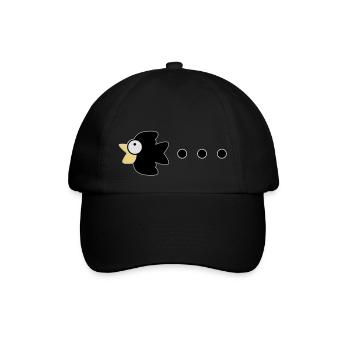 crow - Baseballkappe - Schwarz/Schwarz - Vorne