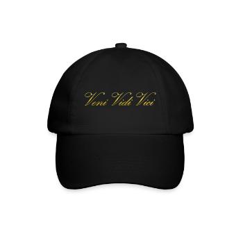 Zyzz Veni Vidi Vici - Baseballkappe - Schwarz/Schwarz - Vorne