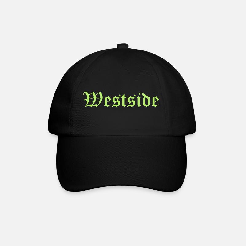 westside - Baseballkappe - Schwarz/Schwarz