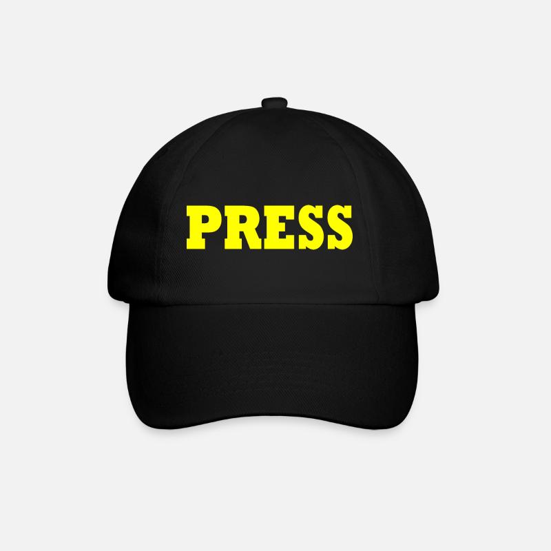 Presse - Baseballkappe - Schwarz/Schwarz