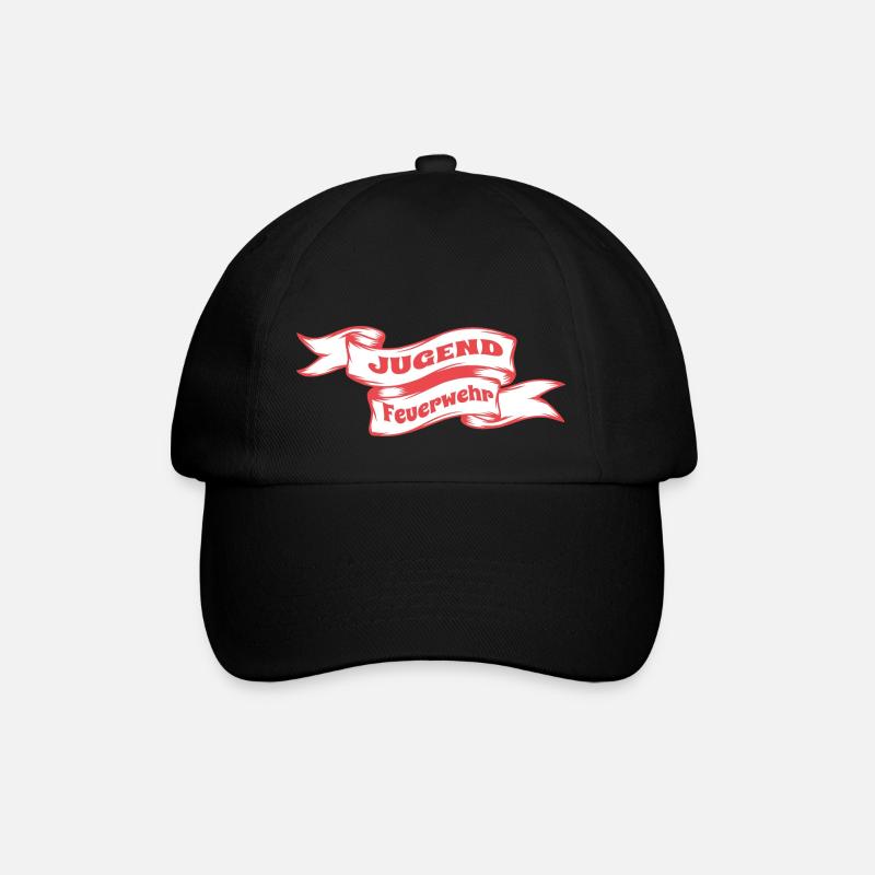 Jugendfeuerwehr jungend feuerwehr emblem - Baseballkappe - Schwarz/Schwarz