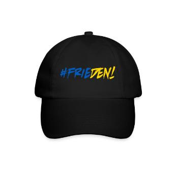 Frieden Freiheit Peace Weltfrieden Ukraine - Baseballkappe - Schwarz/Schwarz - Vorne