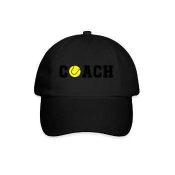 Tennis Coach - Baseball Cap - black/black - Front
