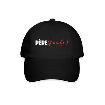Père(fecto) cadeau papa - Casquette classique - noir/noir - Devant
