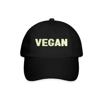 Vegan - splash - Baseball Cap - black/black - Front