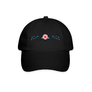 Flower Flower Plant - Baseball Cap - black/black - Front