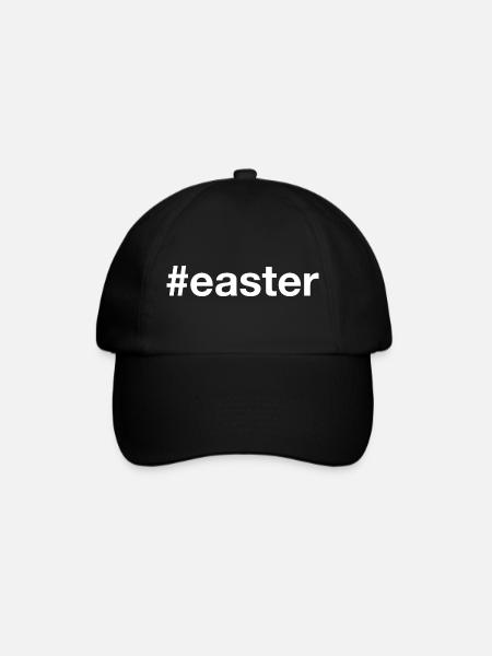 EASTER Ostern Hashtag - Baseballkappe - Schwarz/Schwarz